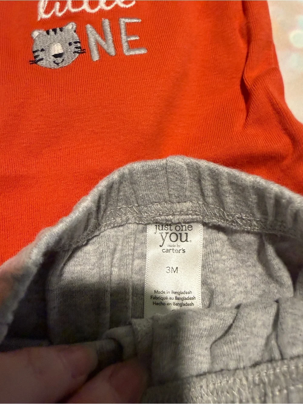Carter’s Bodysuits & Footed Pants Set - Red, Gray, Navy, White bundle size 3M